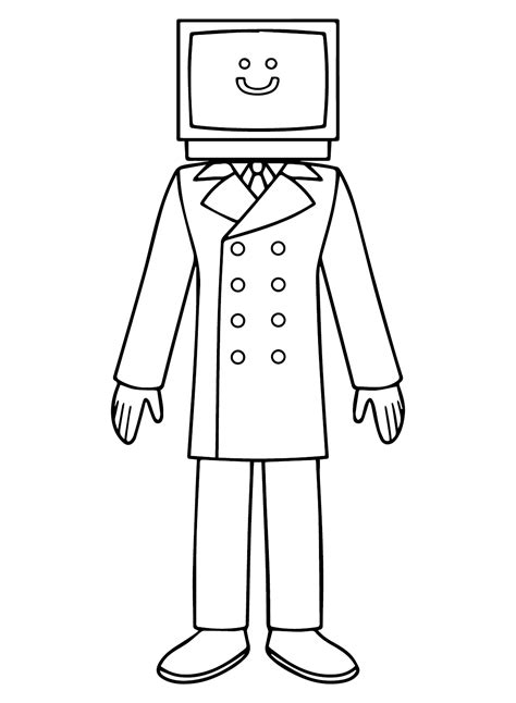 tv man coloring page|tv man coloring page free.